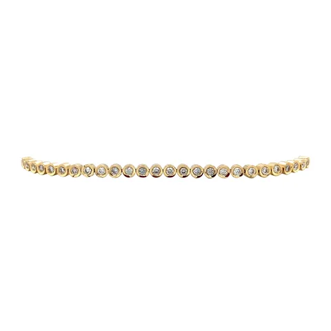 Vintage 18K Gold Tennis Bracelet with Diamond