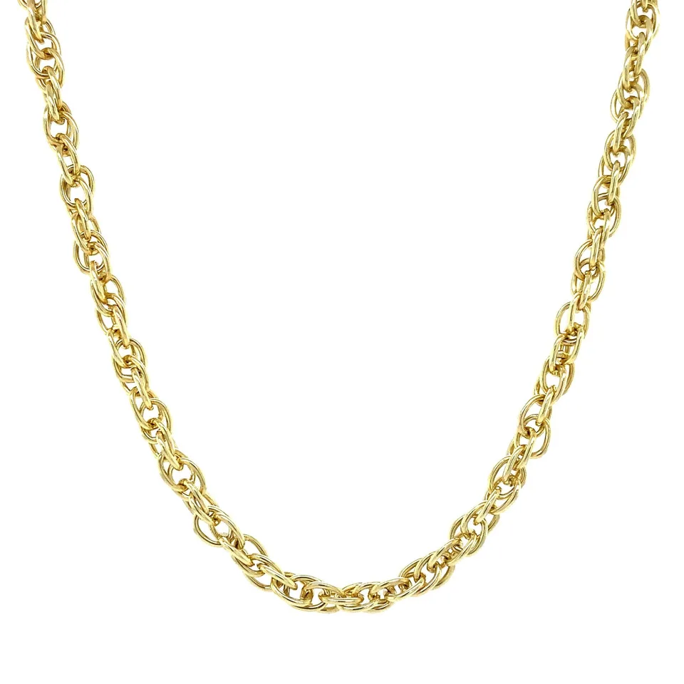 Vintage 14K Gold Singapore Necklace
