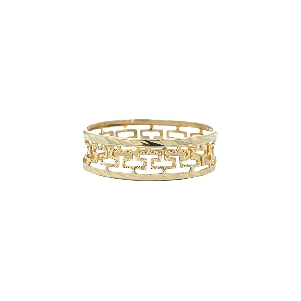 Vintage Meander 12K Gold Ring