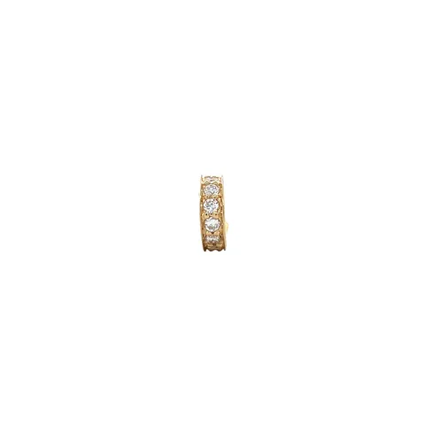 Vintage 18K Gold Ear Cuff with Diamond