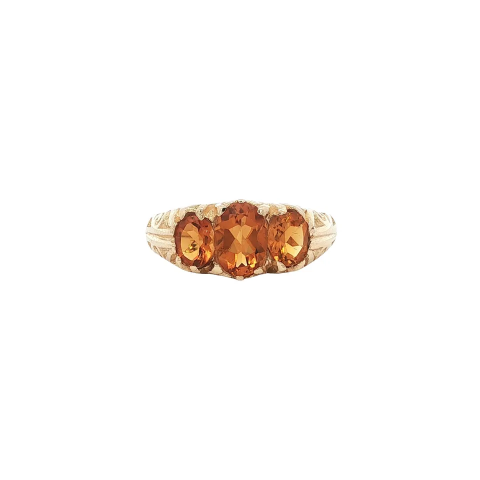 Vintage 14K Gold Ring with Citrine