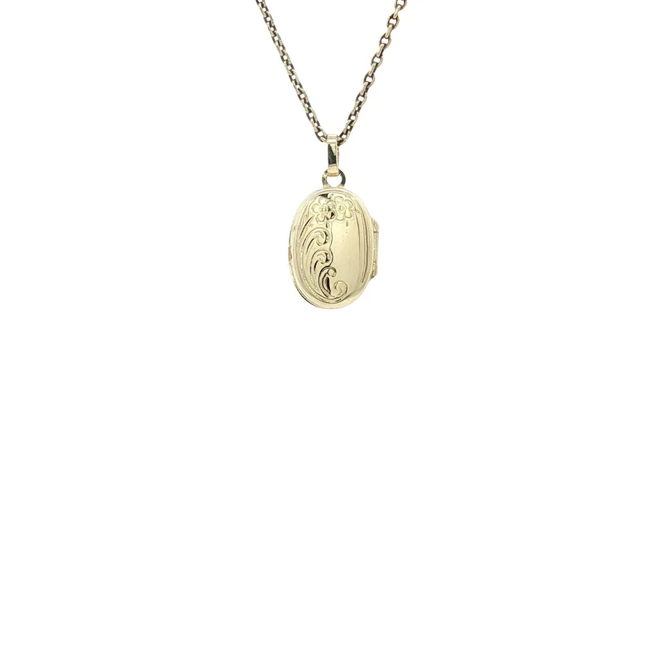 Vintage 14K Gold Locket with Engraving