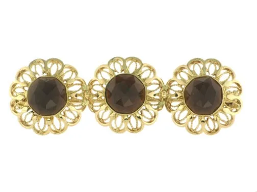 Vintage 14K Gold Brooch with Garnet