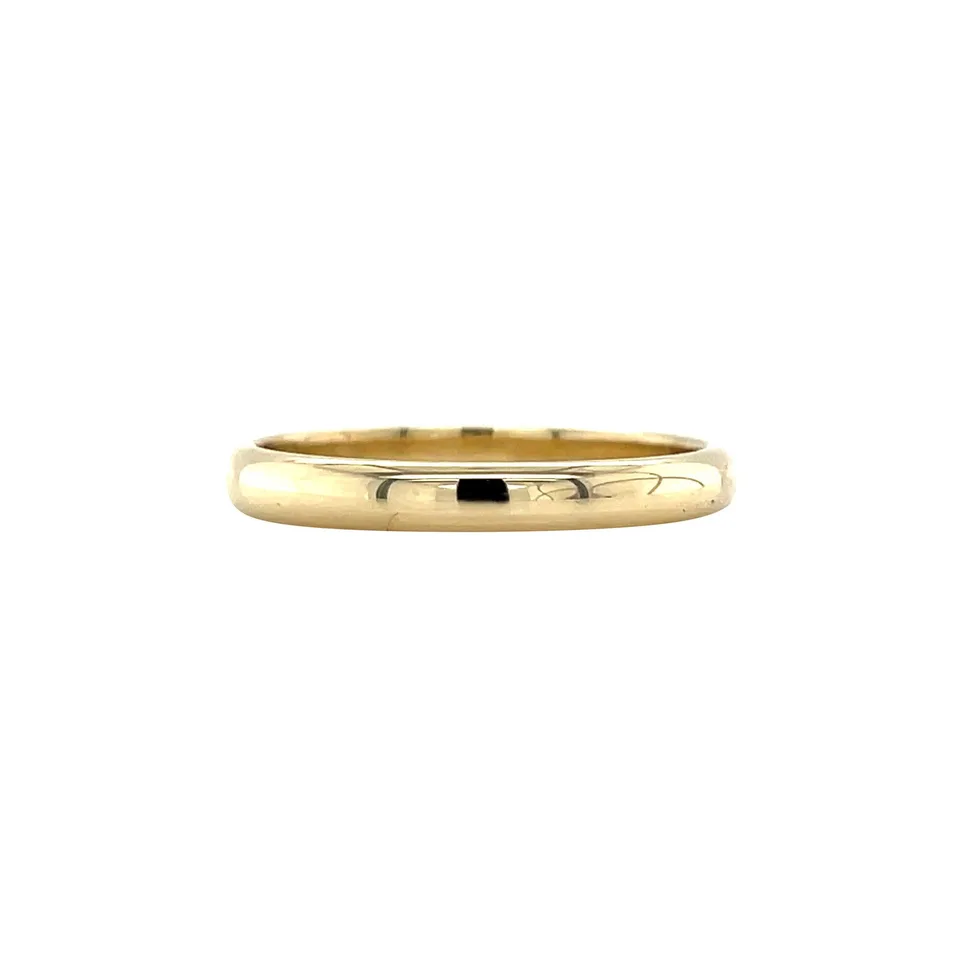 Vintage 14K Gold Smooth Trouw Ring