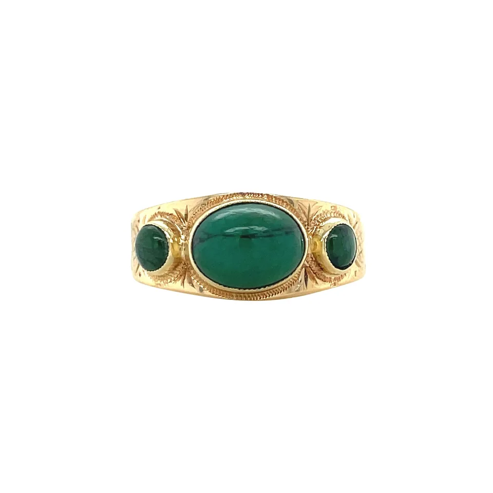 Vintage 14K Gold Ring with Turquoise