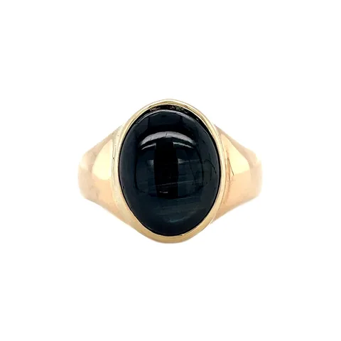 Vintage 14K Gold Ring with Star Sapphire