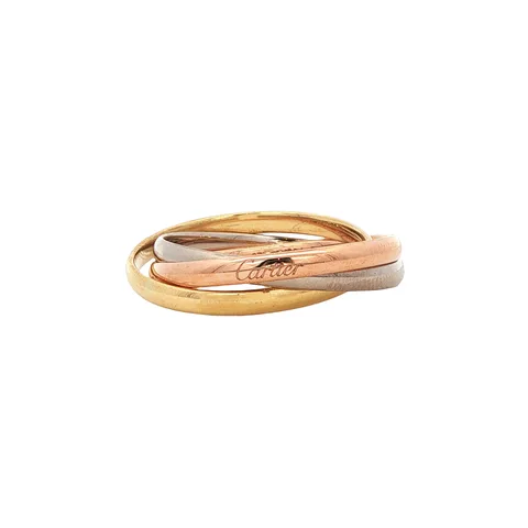 Vintage Cartier Trinity 18K Gold Ring Small