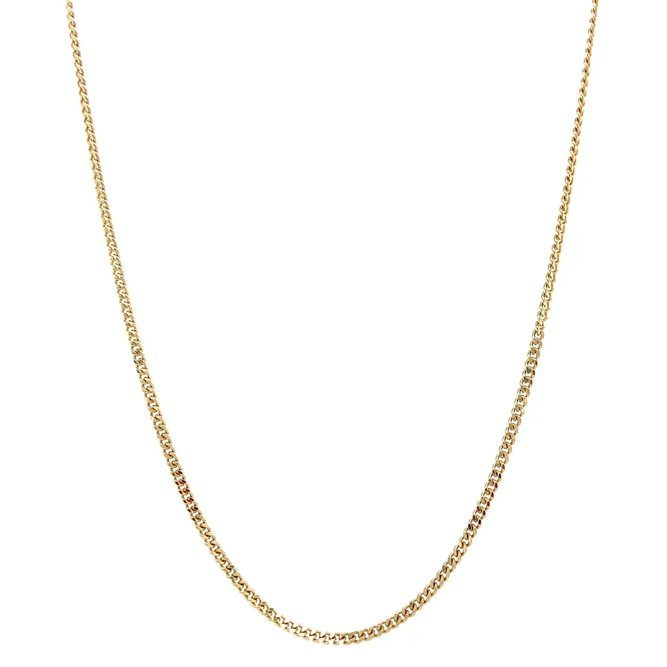 Vintage 14K Gold Necklace Curb 60 cm