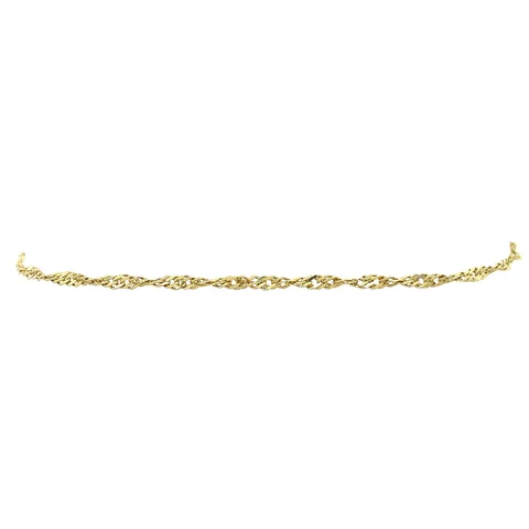 Vintage 14K Gold Bracelet Singapore 19 cm