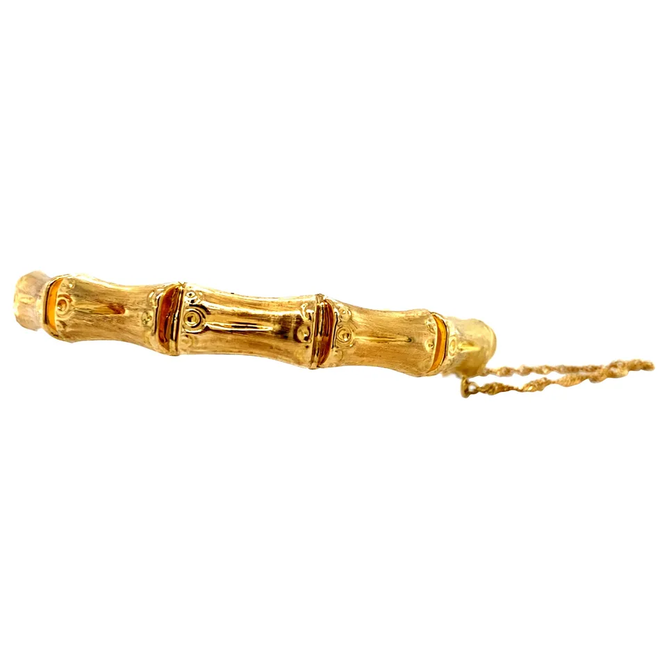Vintage 18K Gold Bangle Bamboo