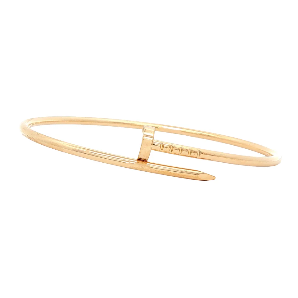Vintage Cartier 18K Gold Juste un Clou Bracelet Small