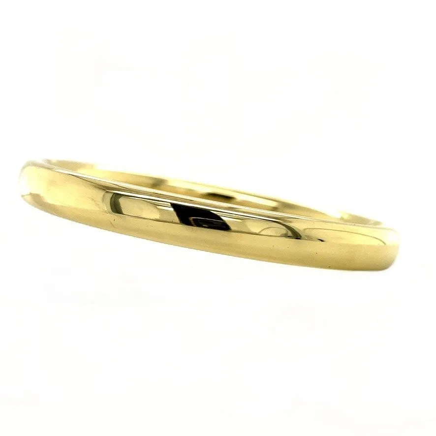 Vintage 14K Gold Smooth Bangle
