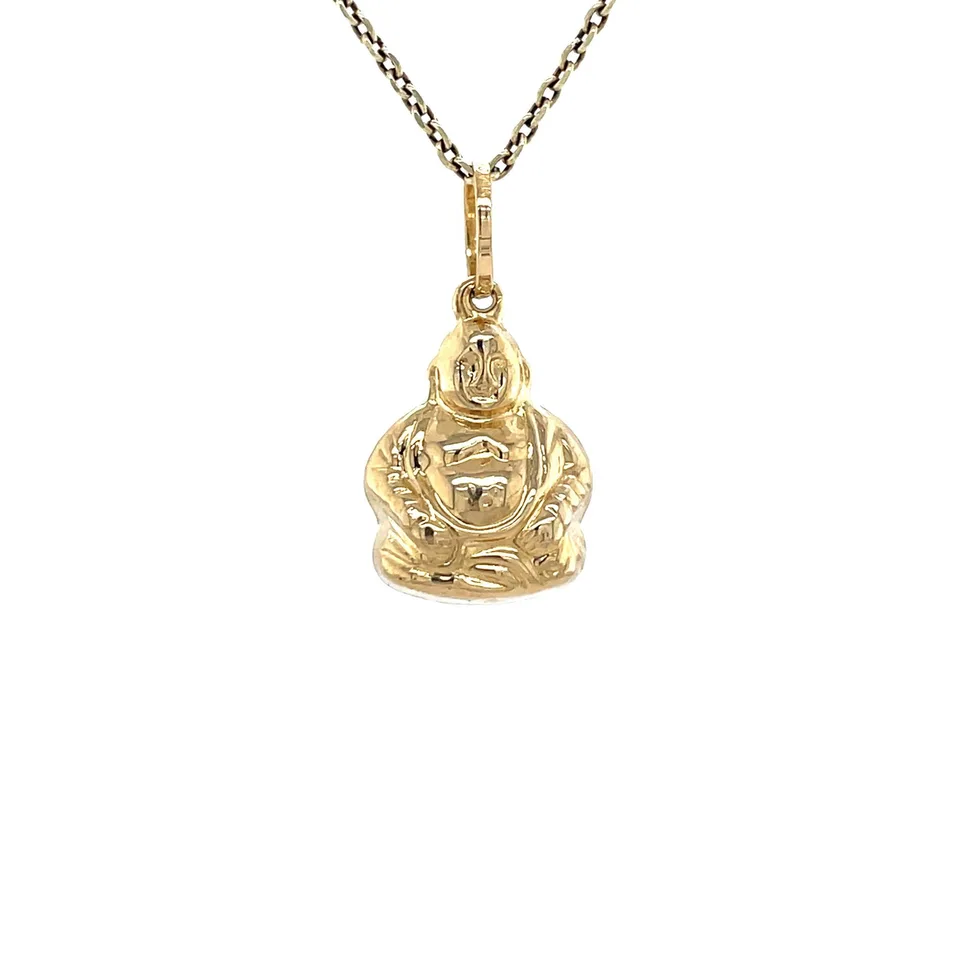Vintage 14K Gold Buddha Pendant