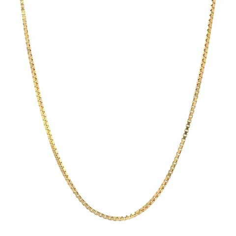 Vintage 14K Gold Long Necklace Venetian 52 cm