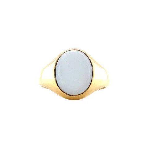 Vintage Twiggy 14K Gold Ring XS, Cloudy Sky