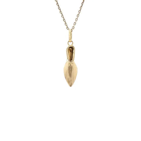 Vintage 14K Gold Arabic Shoe Pendant