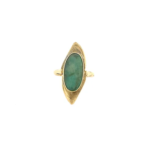 Vintage 14K Gold Ring with Turquoise