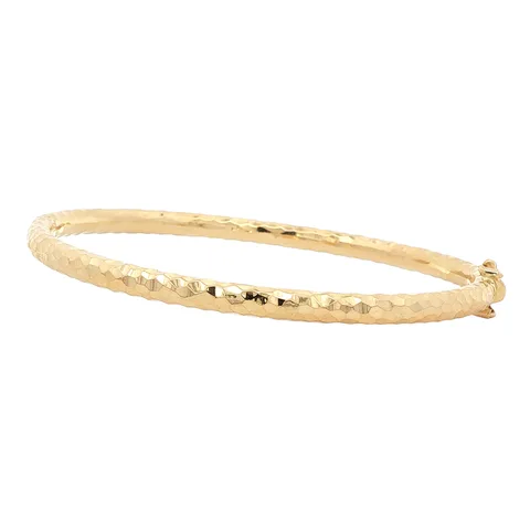 Vintage 18K Gold Fancy Bangle