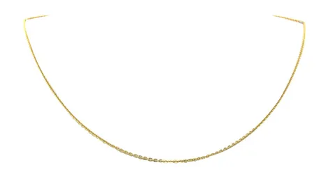 Vintage 14K Gold Long Necklace Anchor 50.5 cm