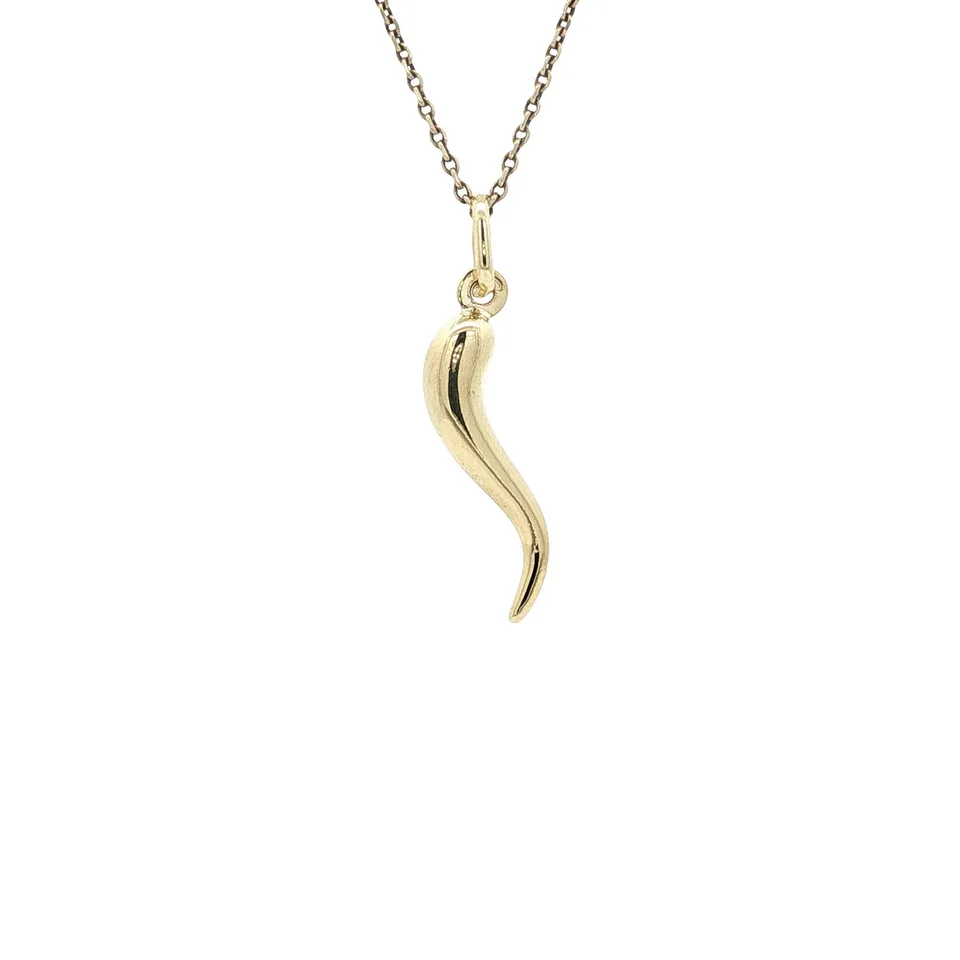 Vintage 14K Gold Cornicello Pendant