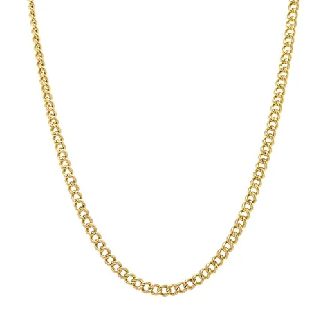 Vintage 14K Gold Long Necklace Curb 51.5 cm