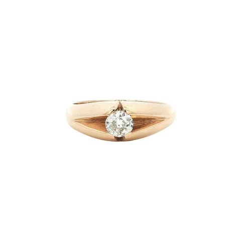 Vintage 14K Gold Ring with Diamond