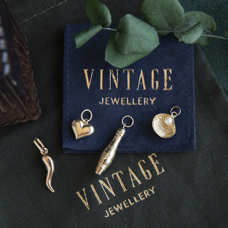 Vintage 14K Gold Pendant with Topaz