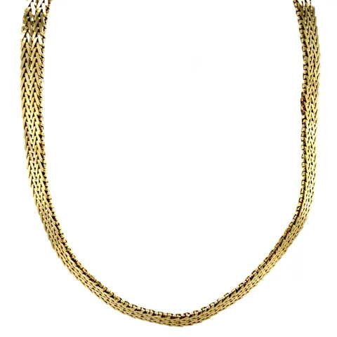 Vintage 14K Gold Foxtail Necklace