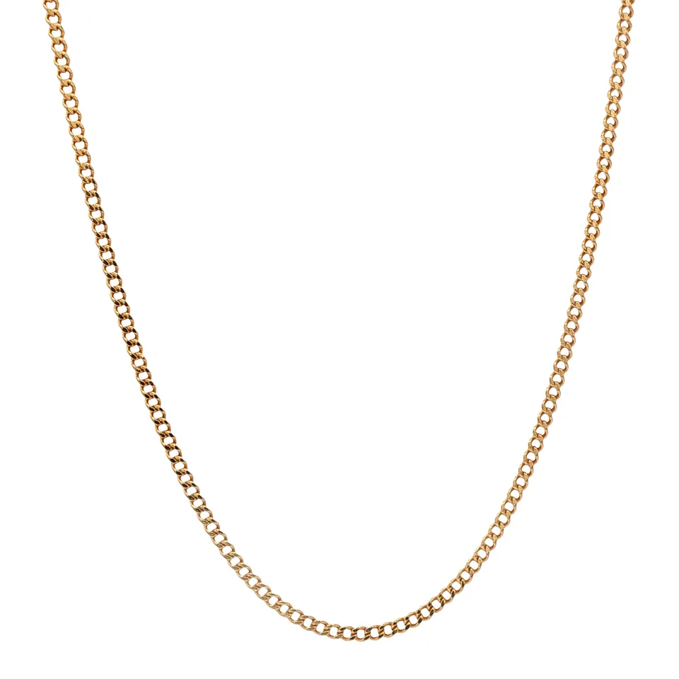 Vintage 18K Gold Curb Necklace