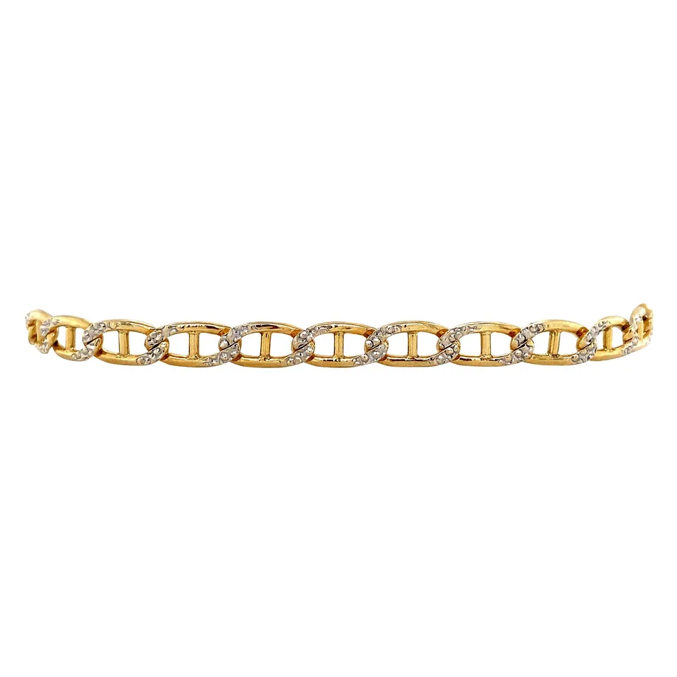 Vintage 14K Two Tone Gold Bracelet