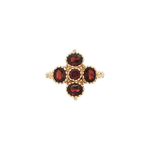 Vintage 14K Gold Ring with Garnet