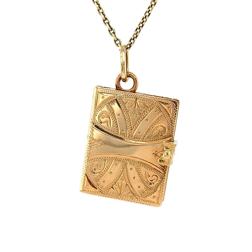 Vintage 14K Gold Locket Book