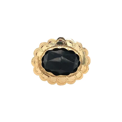 Vintage 14K Gold Brooch with Garnet