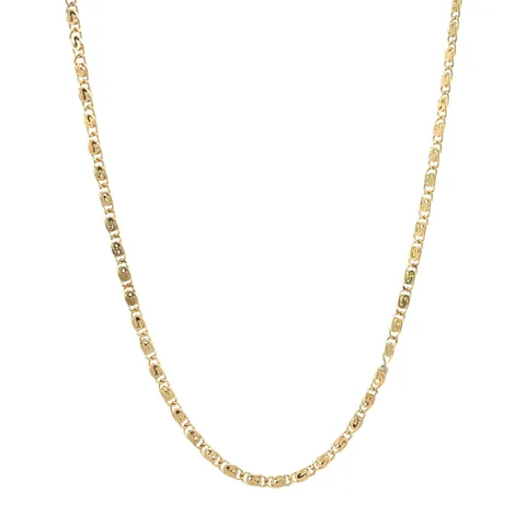Vintage 14K Gold Scroll Necklace