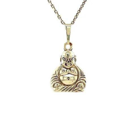 Vintage 14K Gold Buddha Pendant