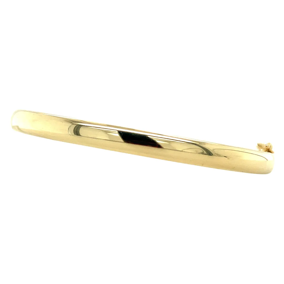 Vintage Smooth 14K Bangle