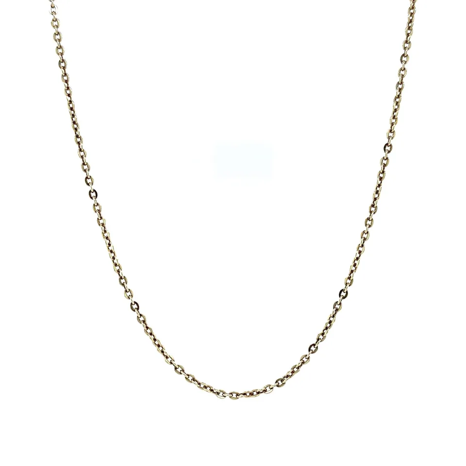 Vintage 14K Gold Long Necklace Anchor 48 cm