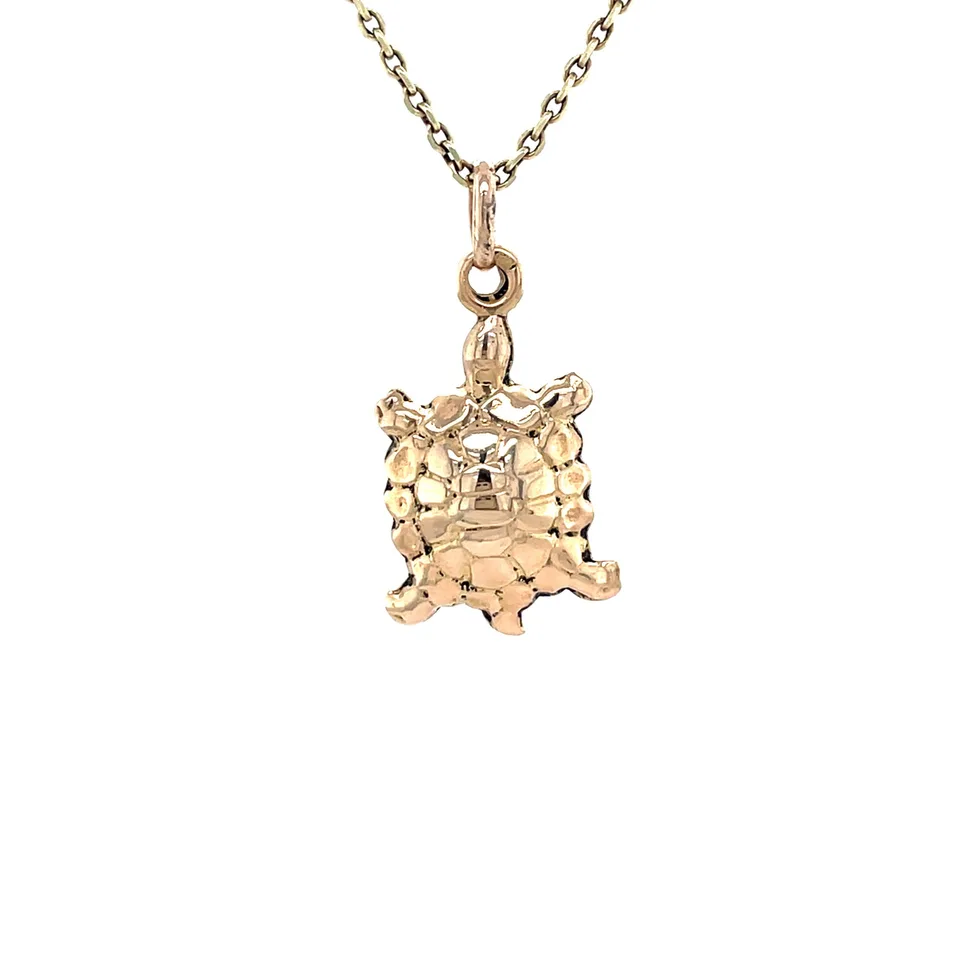 Vintage 14K Gold Schildpad Pendant