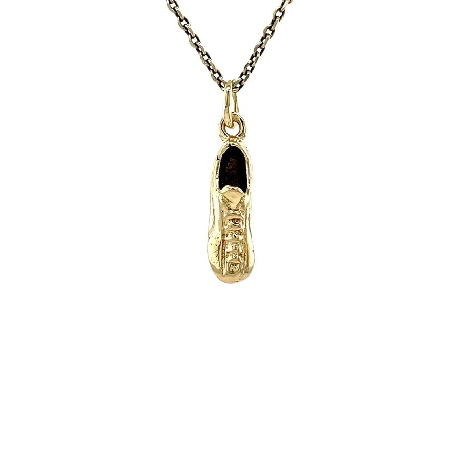 Vintage 14K Gold Voetbalschoen Pendant