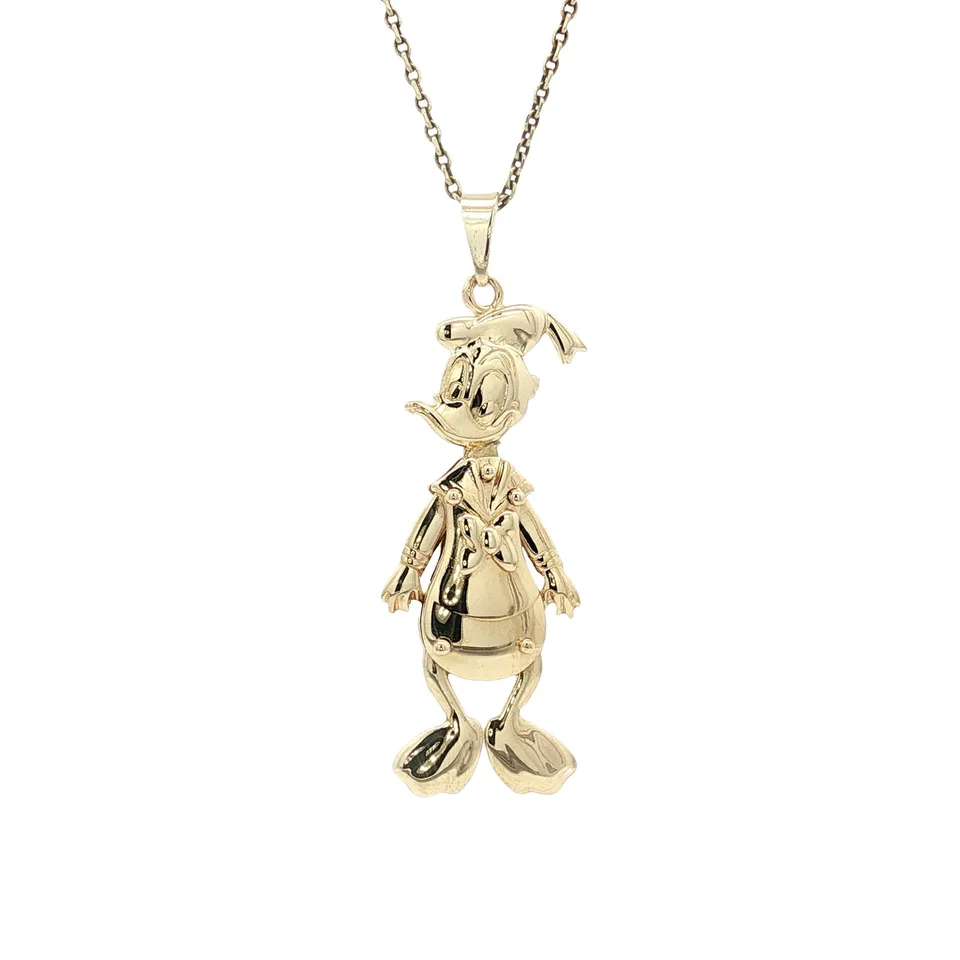 Vintage 14K Gold Donald Duck Pendant