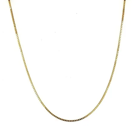 Vintage 18K Gold Long Necklace Venetian 45.5 cm