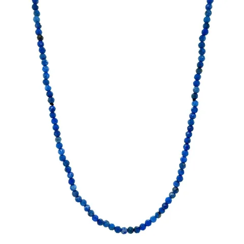 Vintage Lapis Lazuli Necklace with 14K Gold Clasp