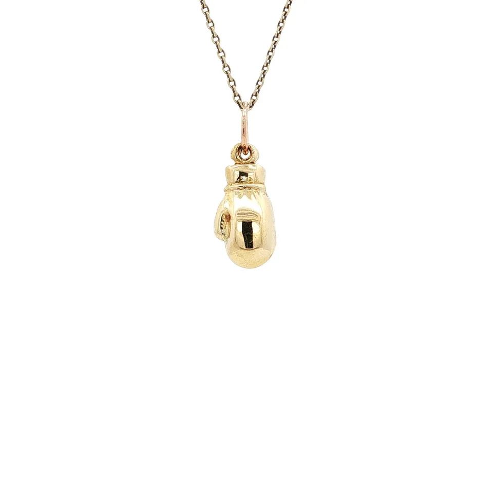 Vintage 14K Gold Bokshandschoenen Pendant