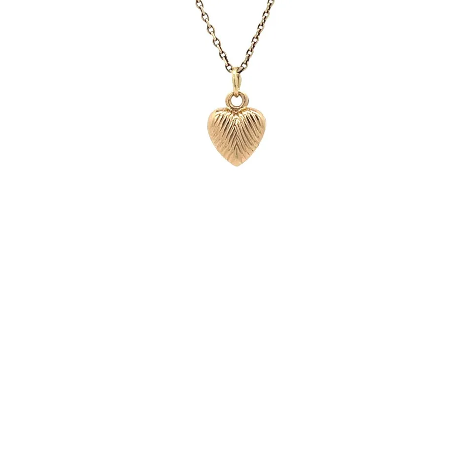 Vintage 14K Gold Heart Pendant