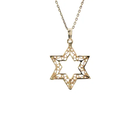 Vintage 14K Gold Star Pendant
