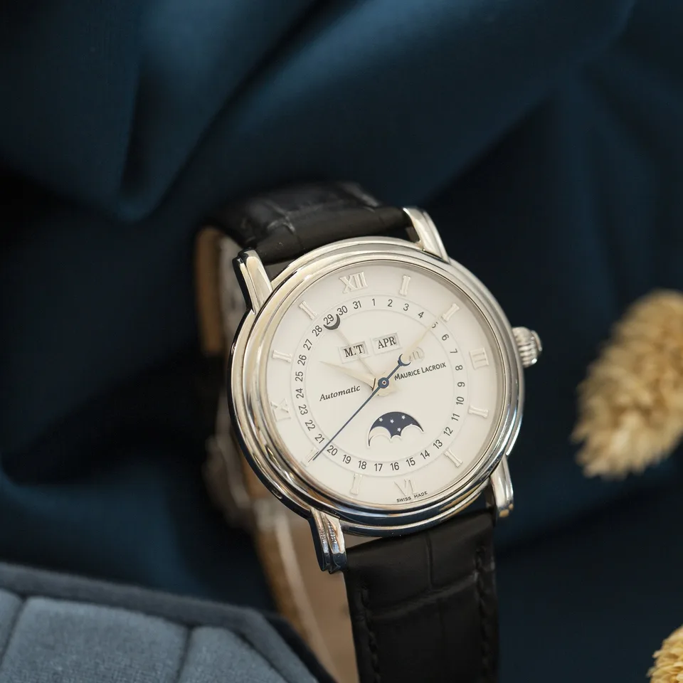 Vintage Maurice Lacroix Masterpiece Phase de Lune Watch