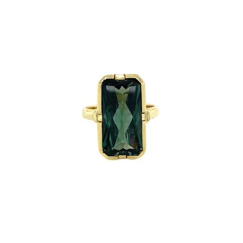Vintage 14K Gold Ring with Tourmaline