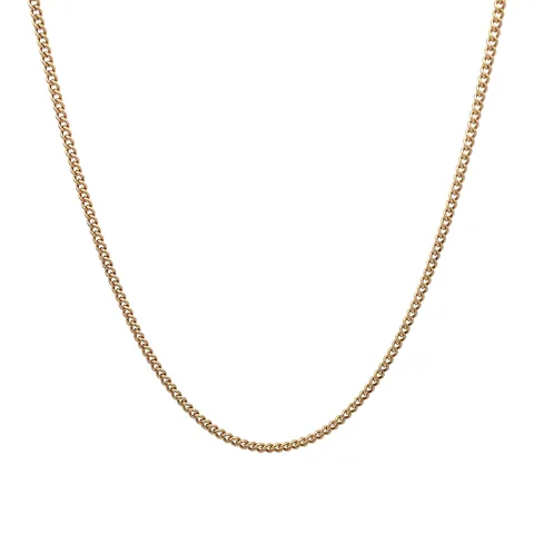 Vintage 14K Gold Curb Necklace