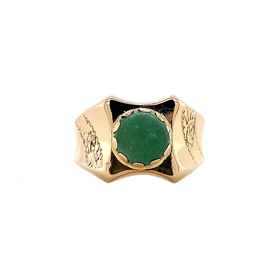 Vintage 18K Gold Ring with Turquoise