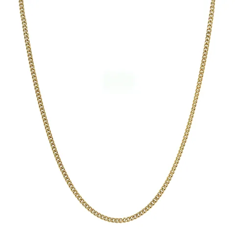 Vintage 14K Gold Long Necklace Curb 60 cm